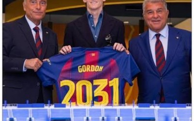 Barcelona je uspješno registrirala novog igrača La Lige, Anthonyja Gordona.